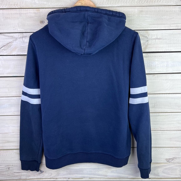 Hollister Navy Blue/Red Sweatshirt Hoodie Size Large - Picture 4 of 5